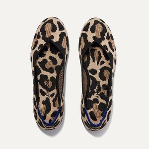 Rothy’s “The Flat” Round toe Leopard Big Cat print, size 7.5